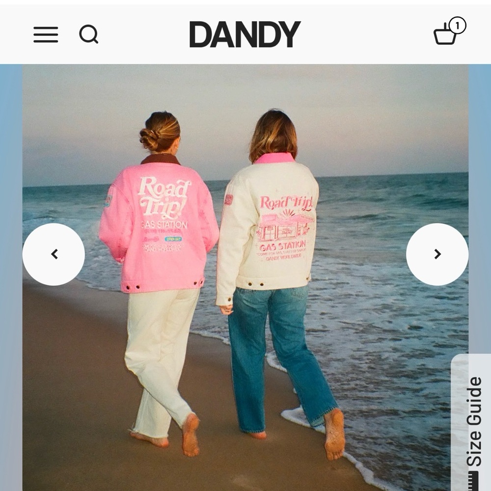 NWT Dandy Worldwide Pink Vintage “Road Trip” Work Jacket Rare Sold Out! Size XS
